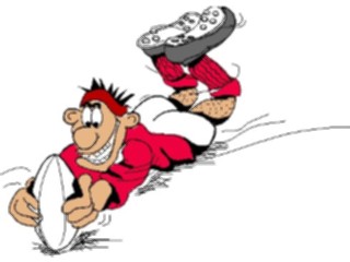 Sticker Custom Preview Image #120663 Sports Cartoons Rugby Player05