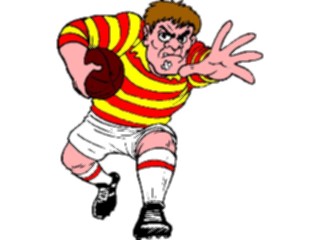 Sticker Custom Preview Image #120668 Sports Cartoons Rugby Player10