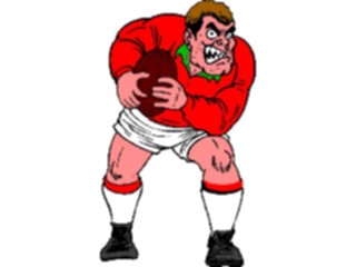 Sticker Custom Preview Image #120669 Sports Cartoons Rugby Player11