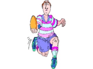 Sticker Custom Preview Image #120671 Sports Cartoons Rugby Player13