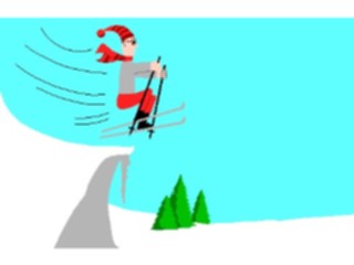 Sticker Custom Preview Image #120686 Sports Cartoons Ski Jump1