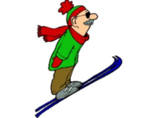 Sticker Custom Preview Image #120690 Sports Cartoons Ski Jump5