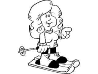 Sticker Custom Preview Image #120697 Sports Cartoons Skier04