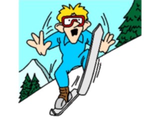 Sticker Custom Preview Image #120700 Sports Cartoons Skier07