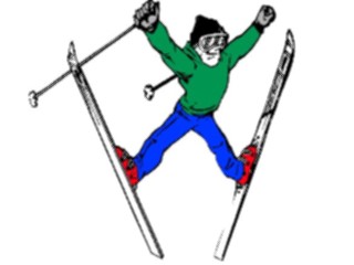 Sticker Custom Preview Image #120705 Sports Cartoons Skier12