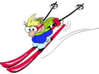 Sticker Custom Preview Image #120718 Sports Cartoons Skier25