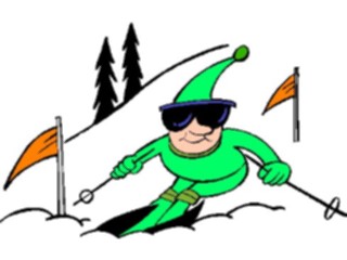 Sticker Custom Preview Image #120738 Sports Cartoons Skier45