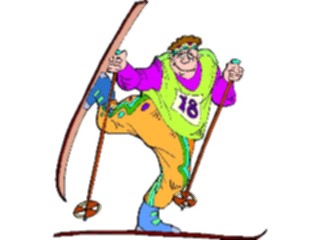 Sticker Custom Preview Image #120742 Sports Cartoons Skier49