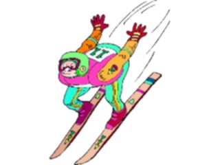 Sticker Custom Preview Image #120746 Sports Cartoons Skier53