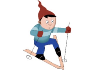 Sticker Custom Preview Image #120747 Sports Cartoons Skier54