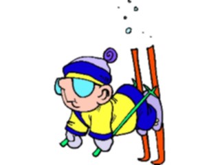 Sticker Custom Preview Image #120749 Sports Cartoons Skier56