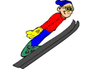 Sticker Custom Preview Image #120761 Sports Cartoons Skier68