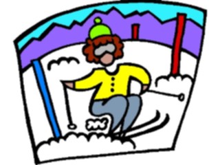 Sticker Custom Preview Image #120767 Sports Cartoons Skier74