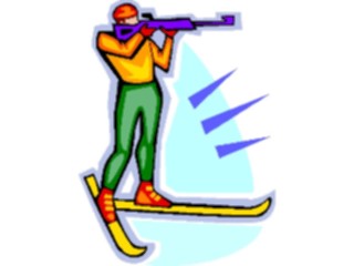 Sticker Custom Preview Image #120777 Sports Cartoons Skier Biathlon