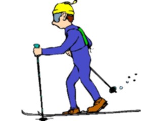 Sticker Custom Preview Image #120781 Sports Cartoons Skier Cross Country1