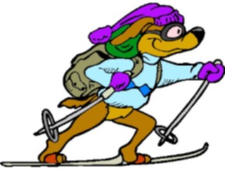 Sticker Custom Preview Image #120782 Sports Cartoons Skier Cross Country2