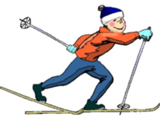 Sticker Custom Preview Image #120783 Sports Cartoons Skier Cross Country3