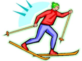 Sticker Custom Preview Image #120784 Sports Cartoons Skier Cross Country4