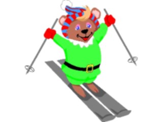 Sticker Custom Preview Image #120791 Sports Cartoons Skier Mouse