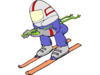 Sticker Custom Preview Image #120798 Sports Cartoons Skier Speed