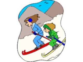 Sticker Custom Preview Image #120801 Sports Cartoons Skiers1