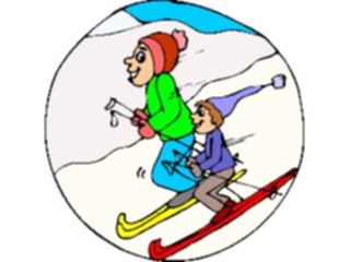 Sticker Custom Preview Image #120802 Sports Cartoons Skiers2