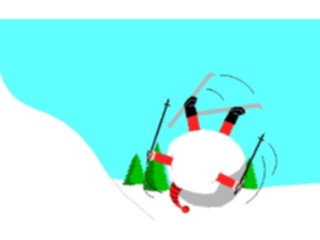 Sticker Custom Preview Image #120806 Sports Cartoons Skiing Crash1