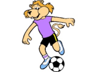 Sticker Custom Preview Image #120844 Sports Cartoons Soccer Lion