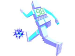 Sticker Custom Preview Image #120936 Sports Cartoons Soccer Robot