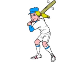 Sticker Custom Preview Image #120946 Sports Cartoons Softball Player1