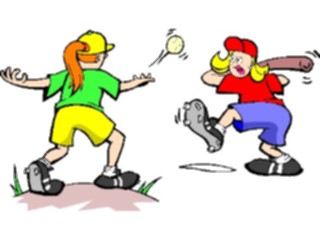 Sticker Custom Preview Image #120952 Sports Cartoons Softball Players01