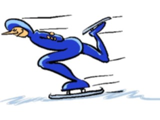 Sticker Custom Preview Image #120972 Sports Cartoons Speed Skating3