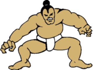 Sticker Custom Preview Image #120993 Sports Cartoons Sumo Wrestler