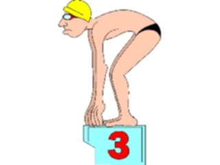 Sticker Custom Preview Image #120994 Sports Cartoons Swimmer01