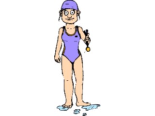 Sticker Custom Preview Image #120996 Sports Cartoons Swimmer03