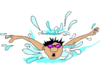 Sticker Custom Preview Image #121003 Sports Cartoons Swimmer10