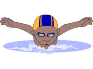 Sticker Custom Preview Image #121010 Sports Cartoons Swimmer17