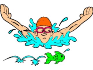 Sticker Custom Preview Image #121016 Sports Cartoons Swimmer23