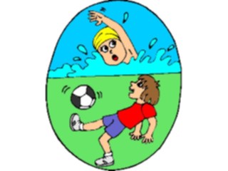 Sticker Custom Preview Image #121023 Sports Cartoons Swimming Soccer