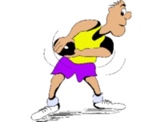 Sticker Custom Preview Image #121033 Sports Cartoons T F Discus04