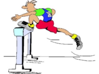 Sticker Custom Preview Image #121067 Sports Cartoons T F Hurdles09