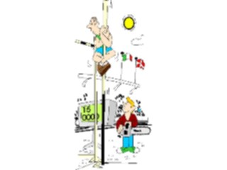 Sticker Custom Preview Image #121103 Sports Cartoons T F Pole Vaulter01