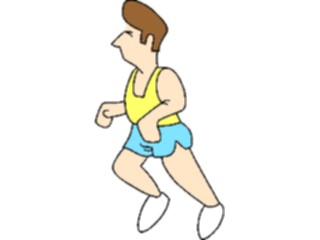 Sticker Custom Preview Image #121125 Sports Cartoons T F Runner03