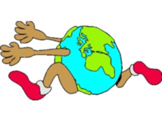 Sticker Custom Preview Image #121199 Sports Cartoons T F Running Globe