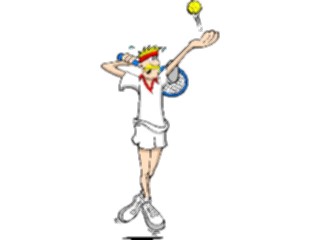 Sticker Custom Preview Image #121240 Sports Cartoons Tennis025