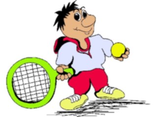 Sticker Custom Preview Image #121246 Sports Cartoons Tennis031