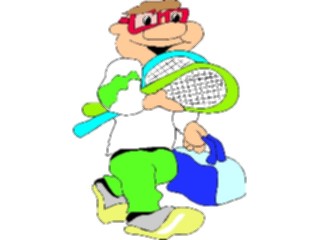 Sticker Custom Preview Image #121249 Sports Cartoons Tennis034