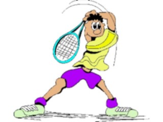 Sticker Custom Preview Image #121255 Sports Cartoons Tennis040