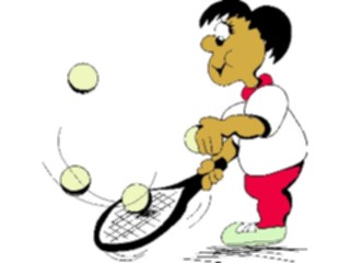 Sticker Custom Preview Image #121269 Sports Cartoons Tennis054