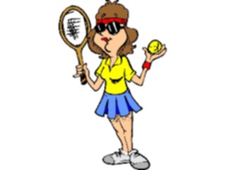 Sticker Custom Preview Image #121303 Sports Cartoons Tennis088